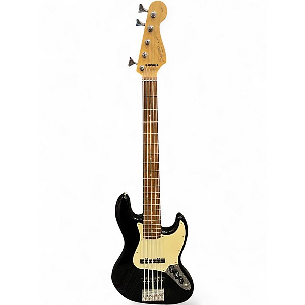 Used Squier Affinity Jazz Bass V 5 String Black Electric Bass Guitar
