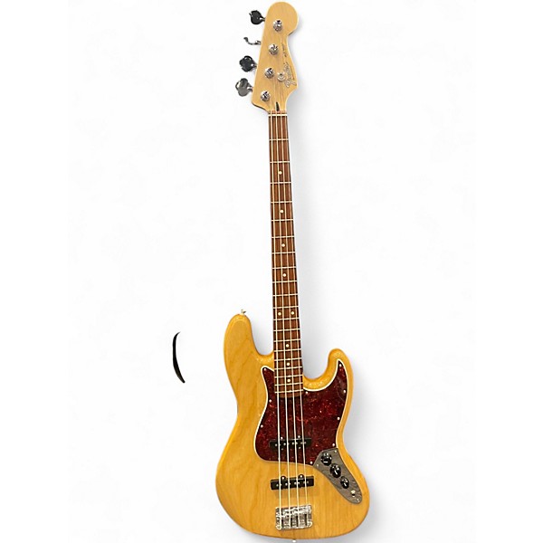 Used Fender Deluxe Jazz Bass Natural Electric Bass Guitar
