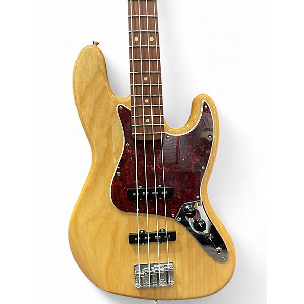 Used Fender Deluxe Jazz Bass Natural Electric Bass Guitar
