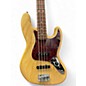 Used Fender Deluxe Jazz Bass Natural Electric Bass Guitar