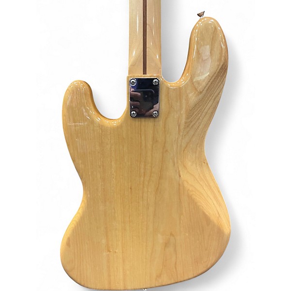 Used Fender Deluxe Jazz Bass Natural Electric Bass Guitar
