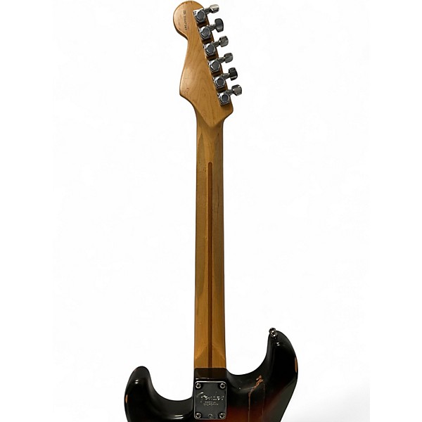 Used 2000s Fender American Deluxe Stratocaster 2 Color Sunburst Solid Body Electric Guitar