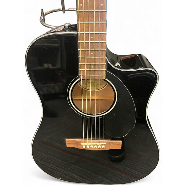 Used Fender CD60CE Dreadnought BLACK Acoustic Electric Guitar