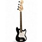 Used Squier Bronco Black Electric Bass Guitar thumbnail