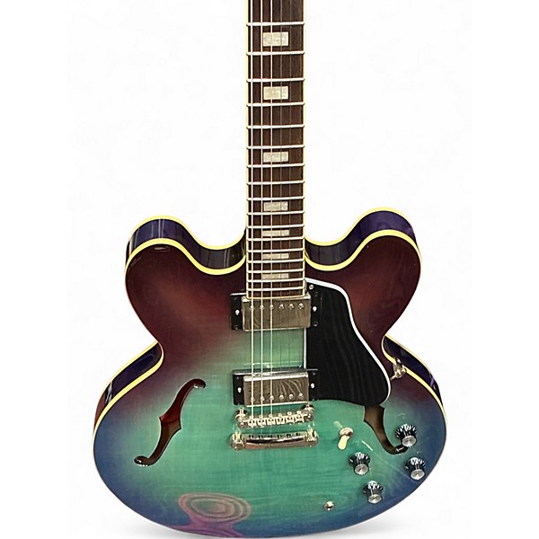 Used Epiphone ES355 blueberry Hollow Body Electric Guitar