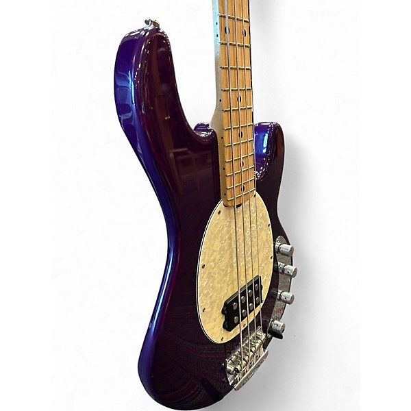 Vintage 1999 Ernie Ball Music Man StingRay 3 EQ H Trans Purple Electric Bass Guitar