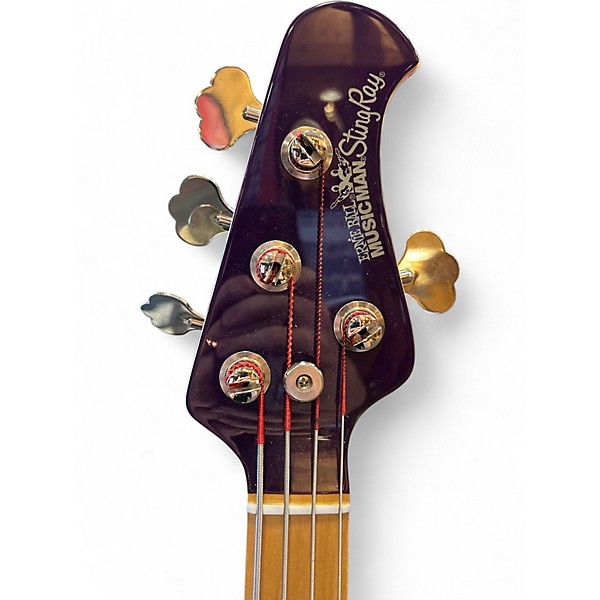 Vintage 1999 Ernie Ball Music Man StingRay 3 EQ H Trans Purple Electric Bass Guitar