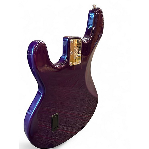 Vintage 1999 Ernie Ball Music Man StingRay 3 EQ H Trans Purple Electric Bass Guitar