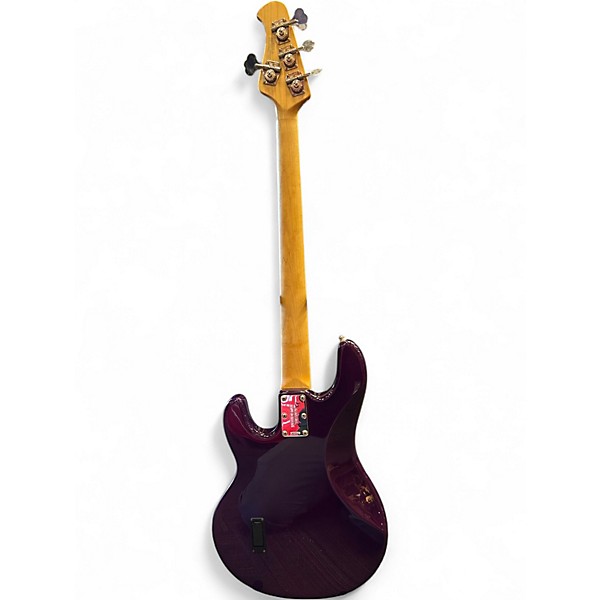 Vintage 1999 Ernie Ball Music Man StingRay 3 EQ H Trans Purple Electric Bass Guitar