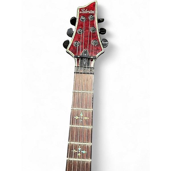 Used Schecter Guitar Research Hellraiser C1 Floyd Rose Black Cherry Solid Body Electric Guitar