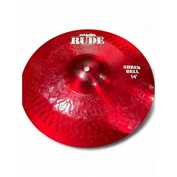 Used Paiste 14in Rude Shred Bell Cymbal