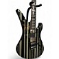 Used Schecter Guitar Research Synyster Gates Signature Custom Black with Silver Pinstripes Solid Body Electric Guitar