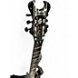 Used Schecter Guitar Research Synyster Gates Signature Custom Black with Silver Pinstripes Solid Body Electric Guitar