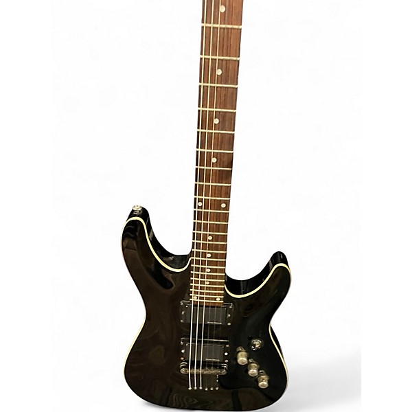 Used Schecter Guitar Research C1 Standard Black Solid Body Electric Guitar