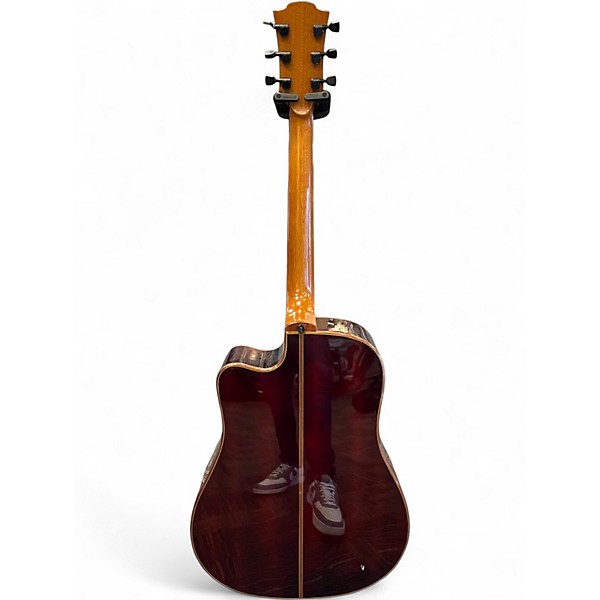 Used Lag Guitars T100DCE Natural Acoustic Electric Guitar
