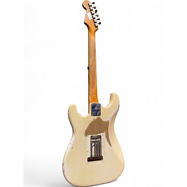 Vintage 1965 Fender Stratocaster Olympic White Solid Body Electric Guitar