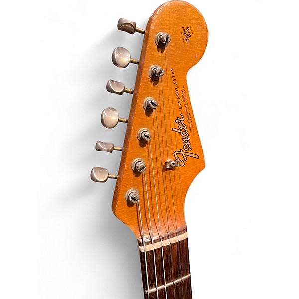 Vintage 1965 Fender Stratocaster Olympic White Solid Body Electric Guitar