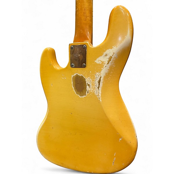 Vintage 1966 Fender Jazz Bass Olympic White Electric Bass Guitar