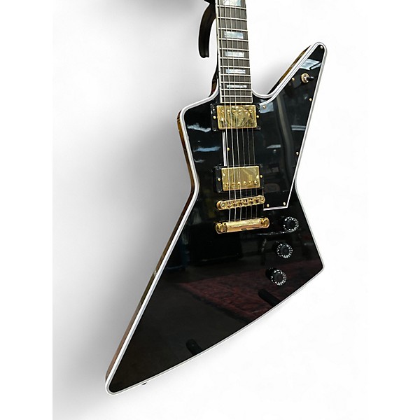 Used Gibson Explorer Custom Black Solid Body Electric Guitar