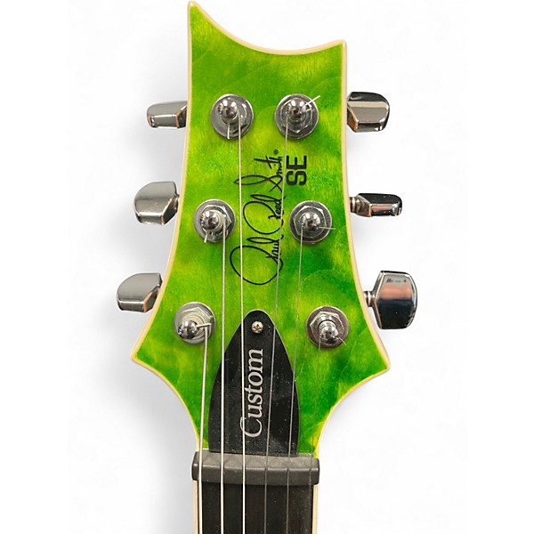 Used PRS SE Custom 24 Emerald Green Solid Body Electric Guitar
