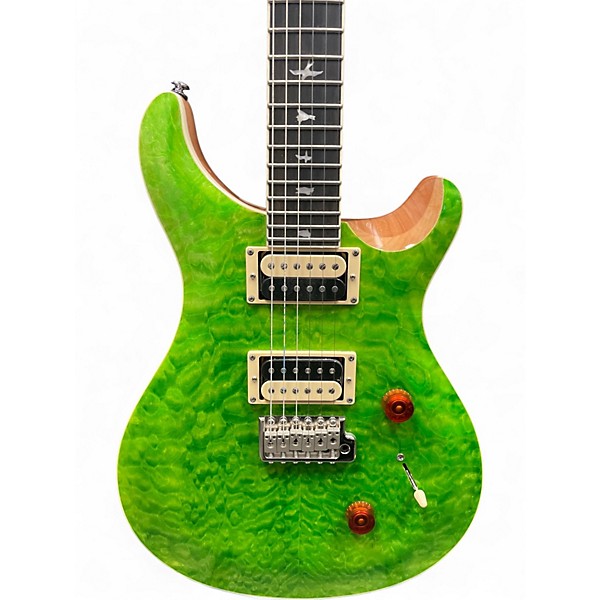 Used PRS SE Custom 24 Emerald Green Solid Body Electric Guitar