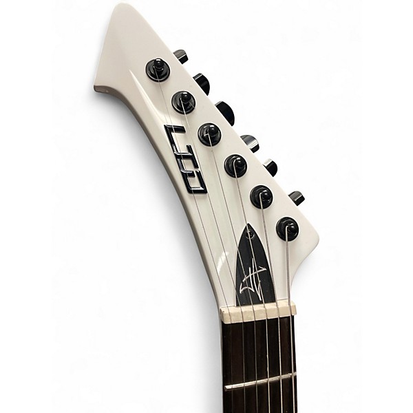 Used ESP LTD Snakebite Left Handed White Electric Guitar