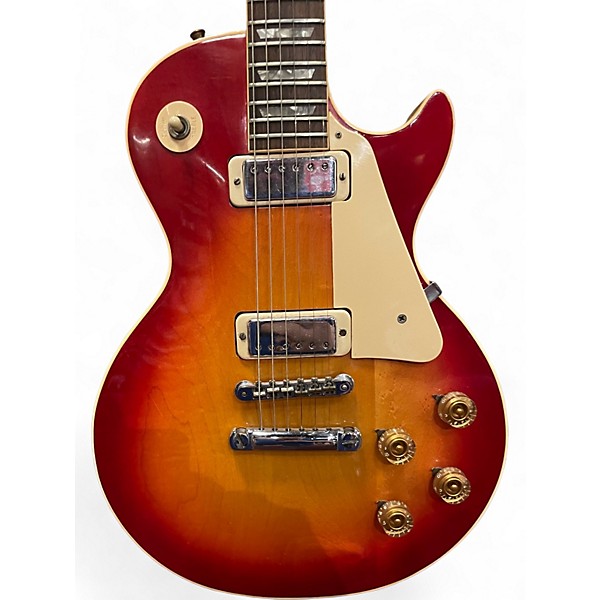 Vintage 1974 Gibson Les Paul Deluxe Sunburst Solid Body Electric Guitar