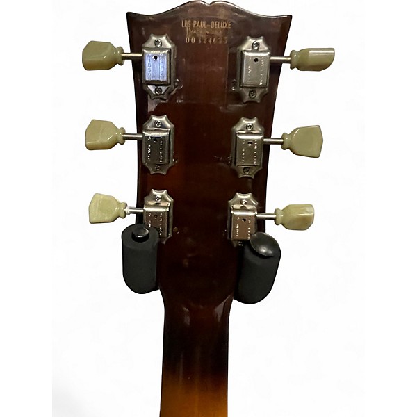 Vintage 1975 Gibson Les Paul Deluxe Sunburst Solid Body Electric Guitar