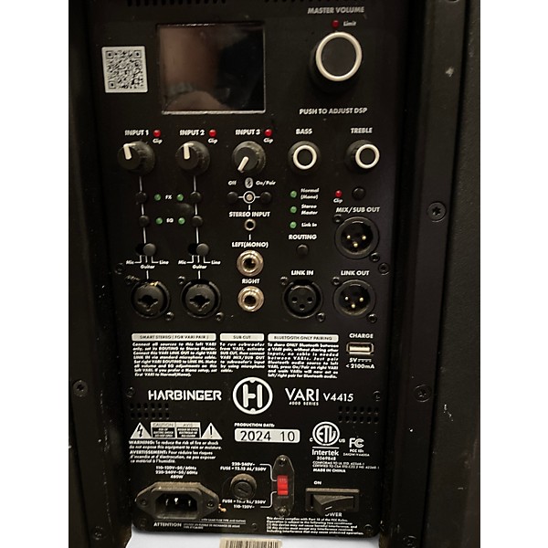 Used Harbinger V4115 Powered Speaker