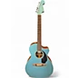Used Fender Newporter Player Teal Acoustic Electric Guitar thumbnail