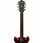 Used Ibanez AM73B Archtop TRANSPARENT RED FLAT Hollow Body Electric Guitar