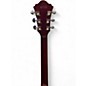 Used Ibanez AM73B Archtop TRANSPARENT RED FLAT Hollow Body Electric Guitar