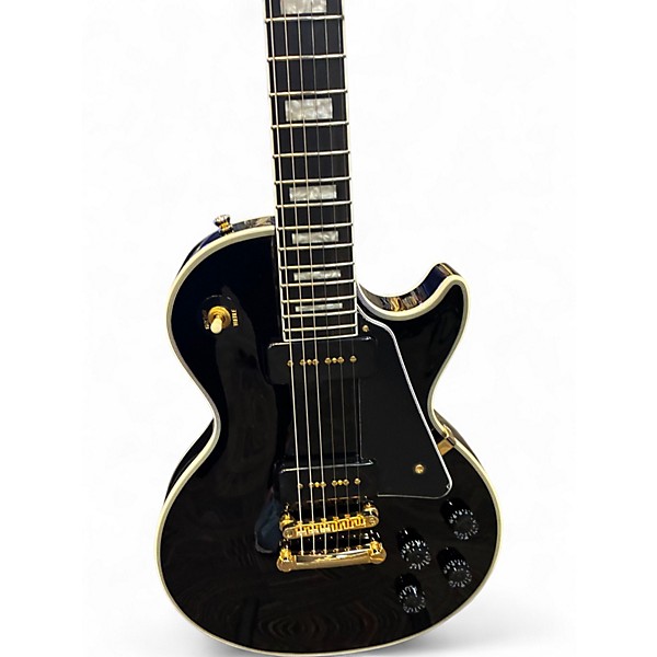 Used 2023 Epiphone Les Paul Custom Black Solid Body Electric Guitar