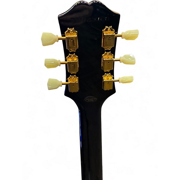 Used 2023 Epiphone Les Paul Custom Black Solid Body Electric Guitar