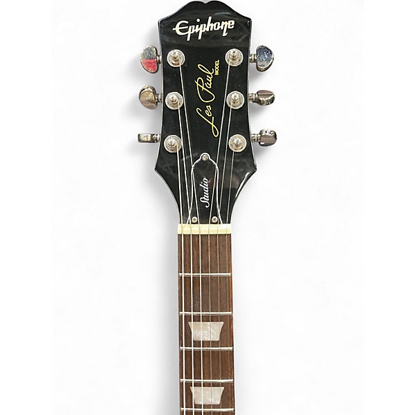 Used Epiphone Les Paul Studio Ebony Solid Body Electric Guitar