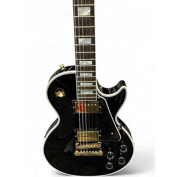 Used Gibson LES PAUL CUSTOM EBONY Solid Body Electric Guitar