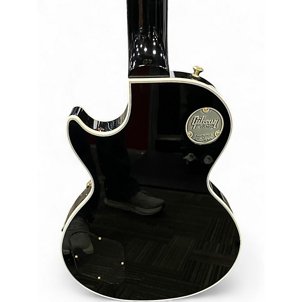 Used Gibson LES PAUL CUSTOM EBONY Solid Body Electric Guitar
