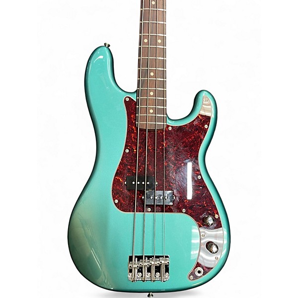 Used Fender American Professional Classic Precision Bass Faded Sherwood Green Metallic Electric Bass Guitar