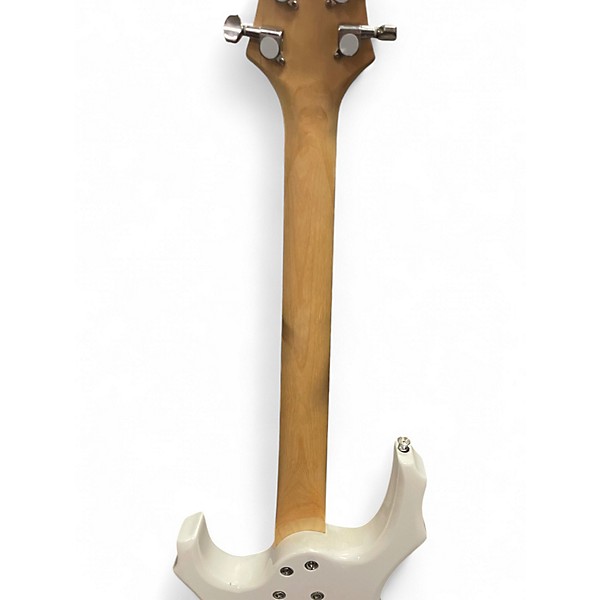 Used Glarrry Burning Fire Arctic White Solid Body Electric Guitar