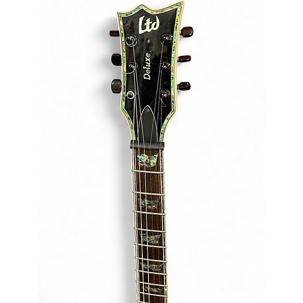Used ESP LTD EC1000 Deluxe Antique Ivory Solid Body Electric Guitar