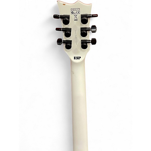 Used ESP LTD EC1000 Deluxe Antique Ivory Solid Body Electric Guitar