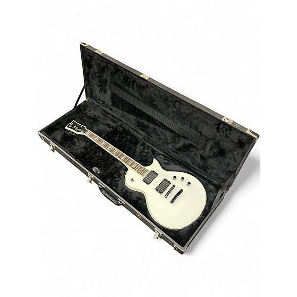 Used ESP LTD EC1000 Deluxe Antique Ivory Solid Body Electric Guitar