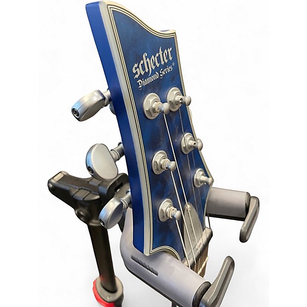 Used Schecter Guitar Research C-1 PLATINUM Blue Burst Solid Body Electric Guitar