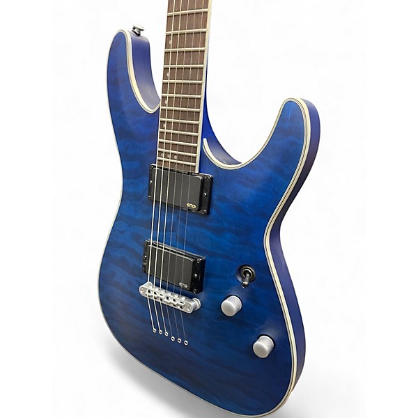 Used Schecter Guitar Research C-1 PLATINUM Blue Burst Solid Body Electric Guitar