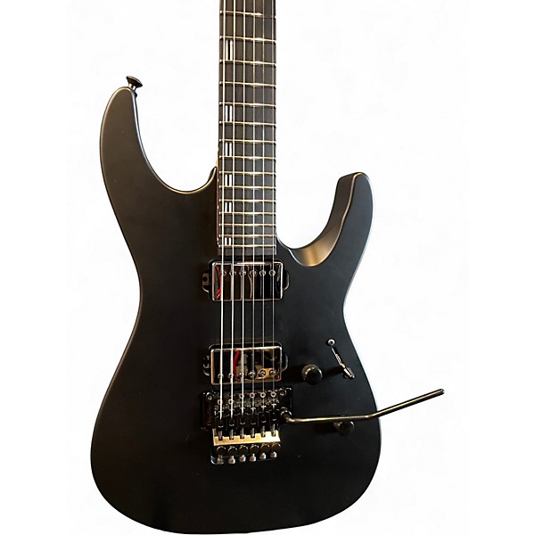 Used 2025 ESP Custom Shop M-II Deluxe Black Satin Solid Body Electric Guitar