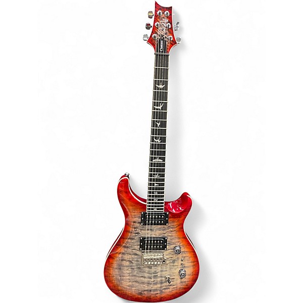 Used PRS SE Custom 24 Charcoal Cherry Burst Solid Body Electric Guitar