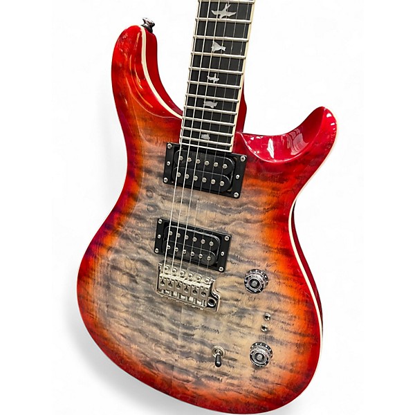 Used PRS SE Custom 24 Charcoal Cherry Burst Solid Body Electric Guitar