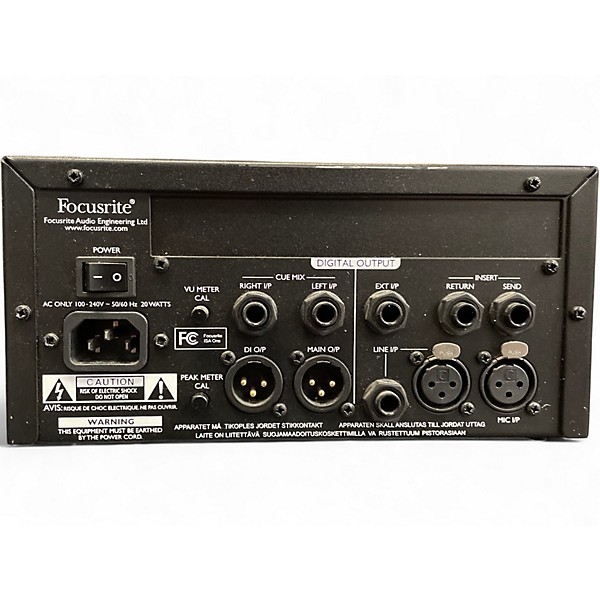 Used Focusrite ISA One VU Meter Microphone Preamp
