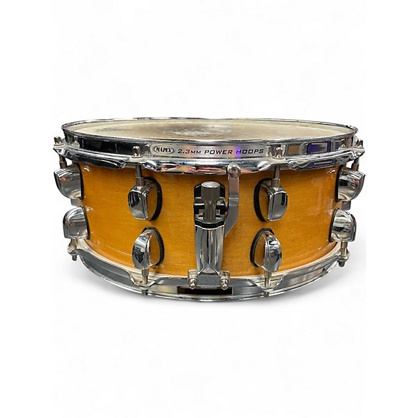 Used Mapex 14in Meridian Maple Snare Natural Drum
