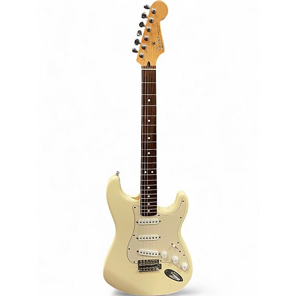 Used Fender Standard Stratocaster Olympic White Solid Body Electric Guitar